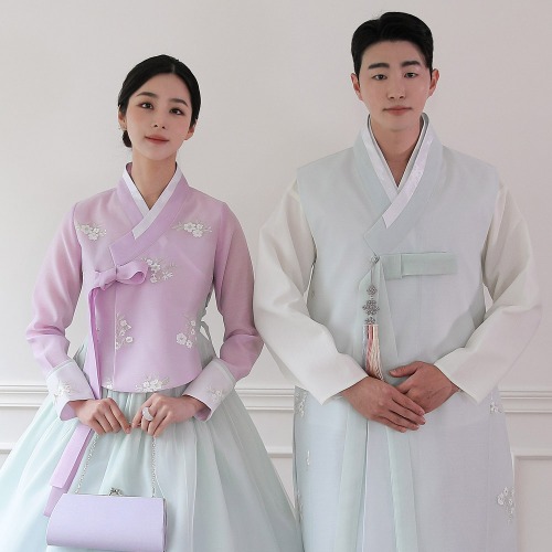 Min Han-bok Flower-smelling Wedding Bride Wedding Couple Shooting First Birthday Party Reception High-quality Traditional Customized Hanbok