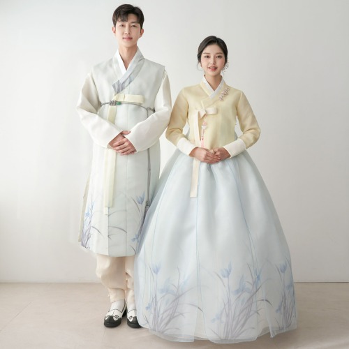Min Han Bok Sky Orchid Wedding Groom Bride Wedding Couple Shooting First Birthday Party Reception High-quality Traditional Customized Hanbok