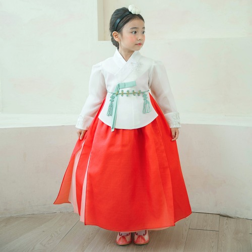 Min Han-bok Jamong-ah&#039;s Premium Traditional Girls&#039; High-Quality Hanbok Facility Children&#039;s First Birthday Baby Dress Infant