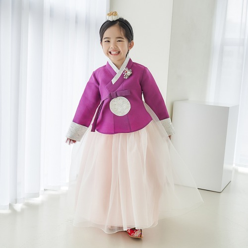 Min Han-bok, Simsim-ah Premium Traditional Girls&#039; High-Quality Hanbok Children&#039;s First Birthday Baby Dress Infant