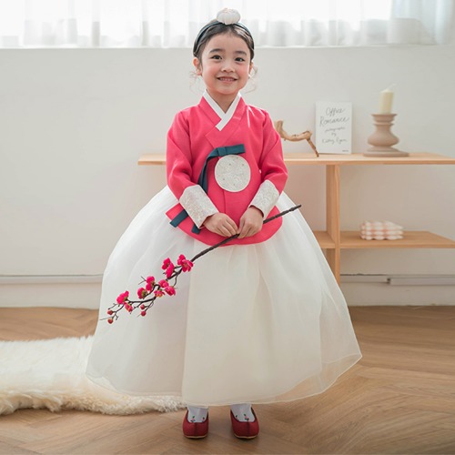 Minhanbok Hayangsong Premium Traditional Girls&#039; High-Quality Hanbok Facility Children&#039;s First Birthday Baby Dress Infant