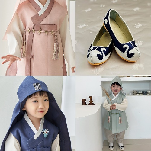 Boys&#039; Hanbok Accessory Shoes Belt Additional Components