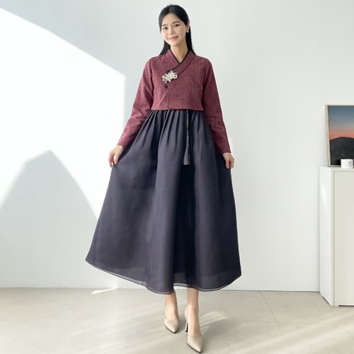 Minhanbok Amanda No. 89 Women&#039;s dress Women&#039;s improved fusion waist skirt dress Household hanbok