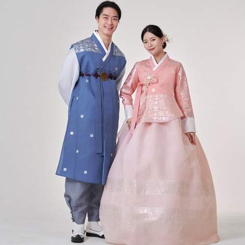 Minhanbok No. 400 Mir (pink) Wedding ceremony Brides and Brides Wedding first birthday party reception Luxury traditional customized Hanbok