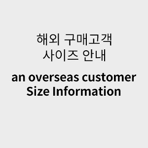 Overseas Purchasing Customer Size Guide