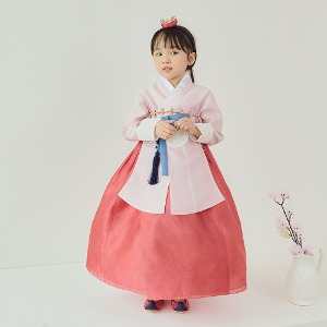 Min Han-bok Saeron-ah&#039;s Premium Traditional Girls&#039; High-Quality Hanbok Facilities Children&#039;s First Birthday Baby Dress Infant