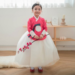 Minhanbok Hayangsong Premium Traditional Girls&#039; High-Quality Hanbok Facility Children&#039;s First Birthday Baby Dress Infant