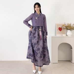 Men&#039;s Hanbok No. 95 Ione (Purple) Women&#039;s daily hanbok