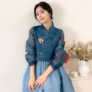 Men&#039;s Hanbok No. 103 Blue Dye Women&#039;s daily hanbok