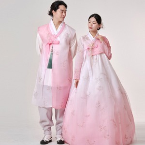 Minhanbok No. 409 Narsha (pink) Wedding ceremony Brides and Brides Wedding first birthday party reception Luxury traditional customized hanbok
